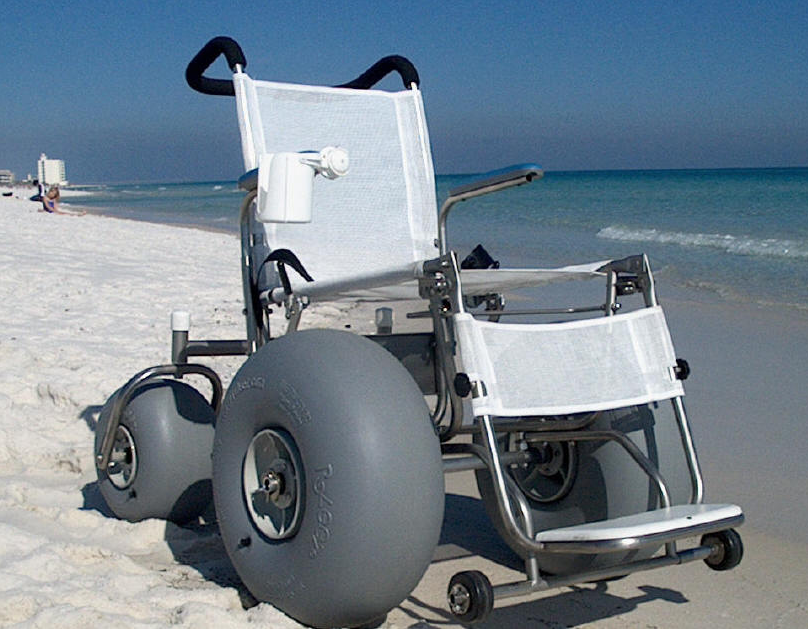 картинка Кресло-коляска повышенной проходимости с колесами низкого давления от производителя реабилитационного оборудования и ЛФК
