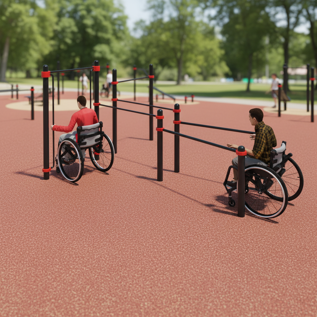 картинка W-7.06 Комплекс для инвалидов-колясочников START от производителя реабилитационного оборудования и ЛФК