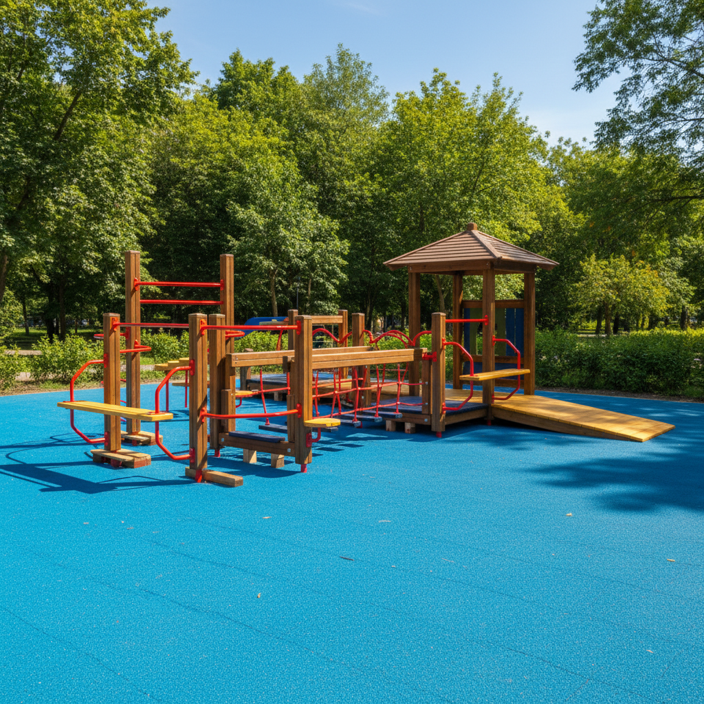 картинка Пандусный городок Фин-2152 от производителя реабилитационного оборудования и ЛФК