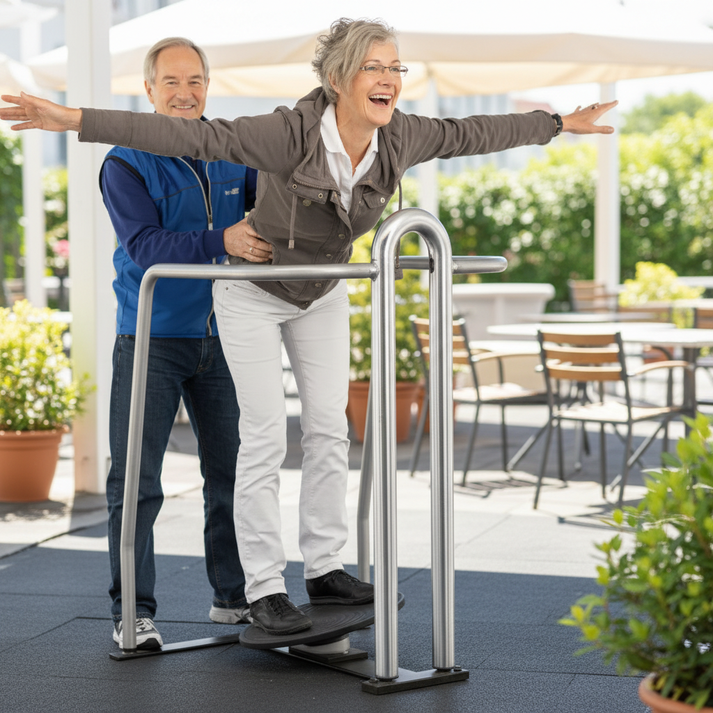 картинка УТЭ-031П Балансир одинарный от производителя реабилитационного оборудования и ЛФК