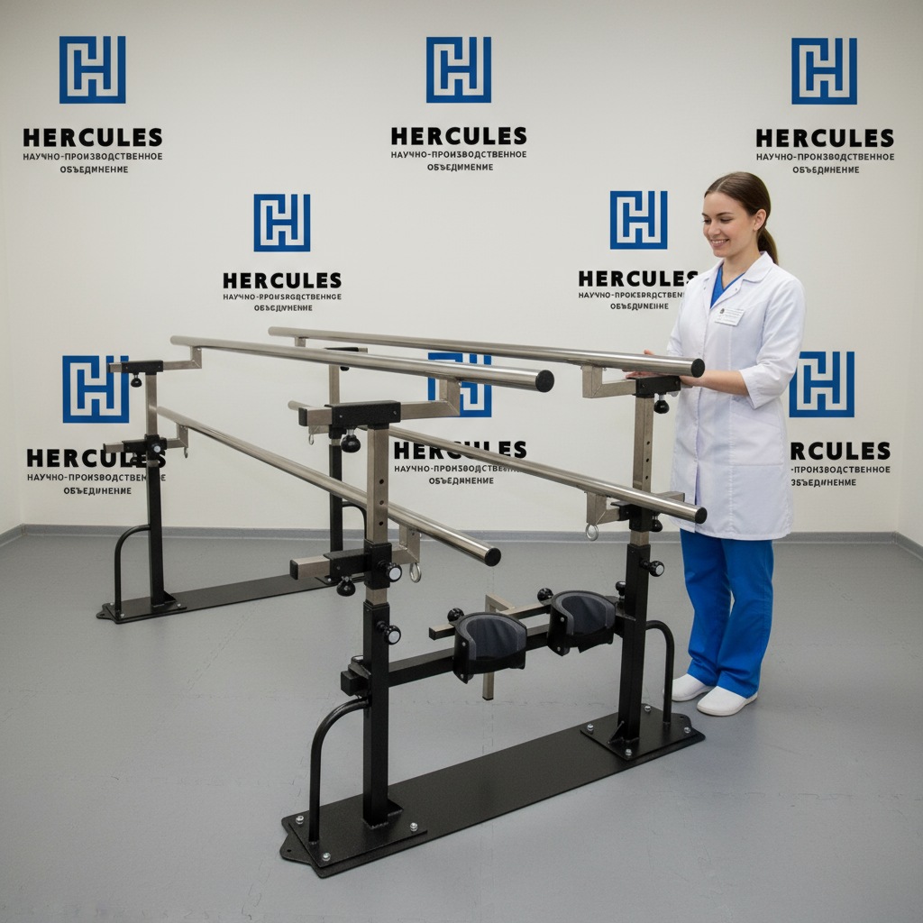 картинка Брусья реабилитационные с коленоупорами от производителя реабилитационного оборудования и ЛФК