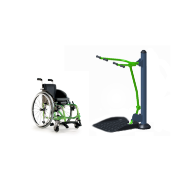 картинка Уличный тренажер для инвалидов &quot;Подтягивание&quot; от производителя реабилитационного оборудования и ЛФК