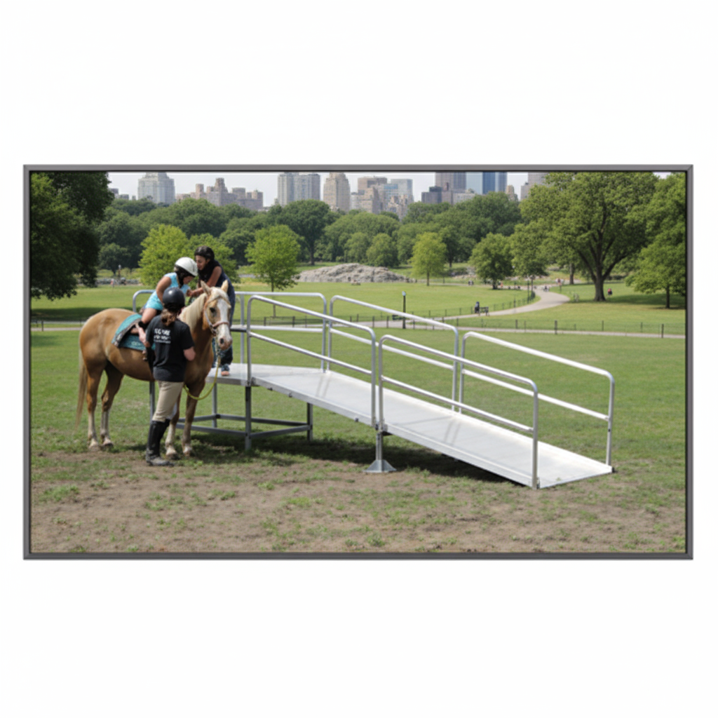 картинка Пандус для иппотерапии от производителя реабилитационного оборудования и ЛФК