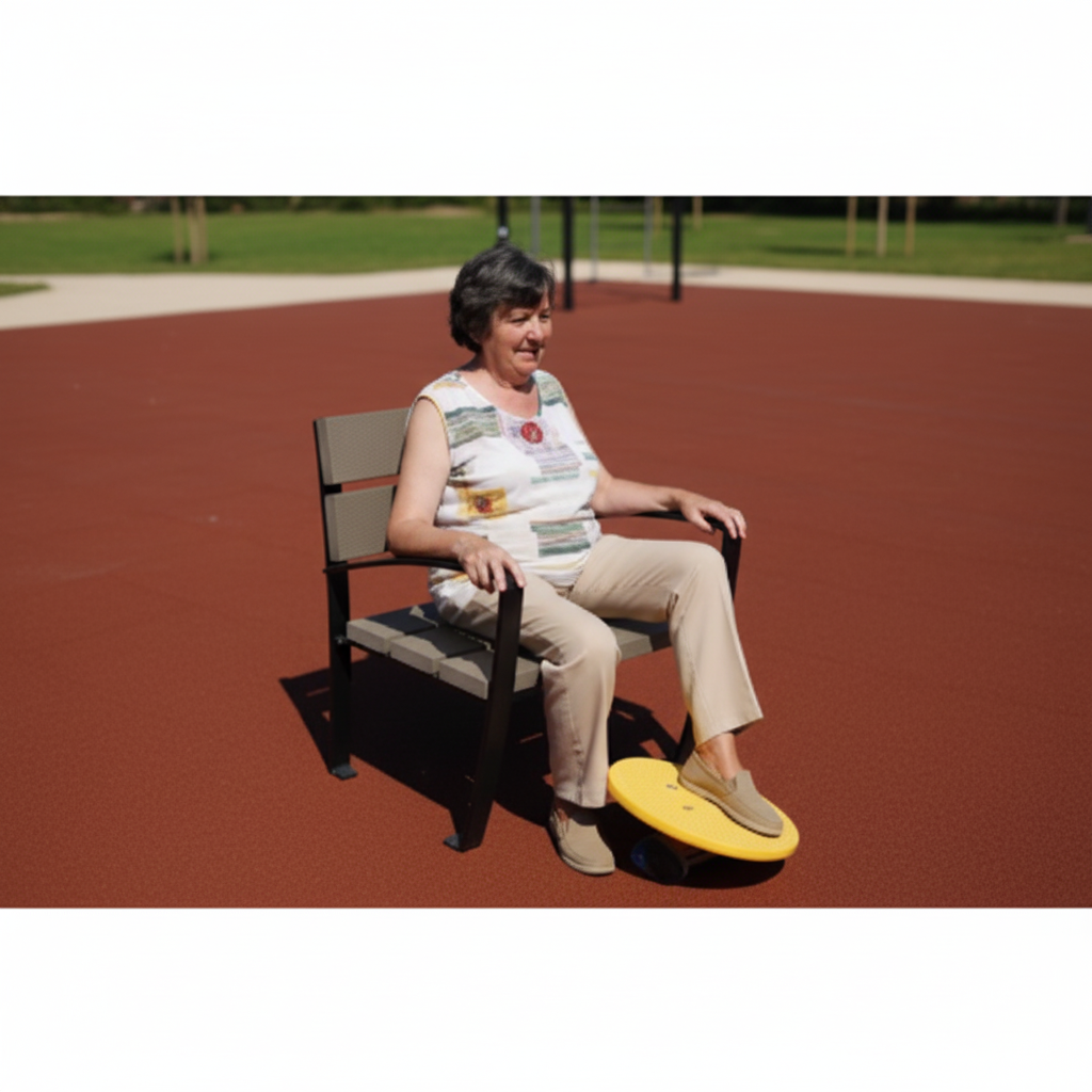 картинка УТИп-063 Тренажер для пожилых Диск для голеностопа от производителя реабилитационного оборудования и ЛФК