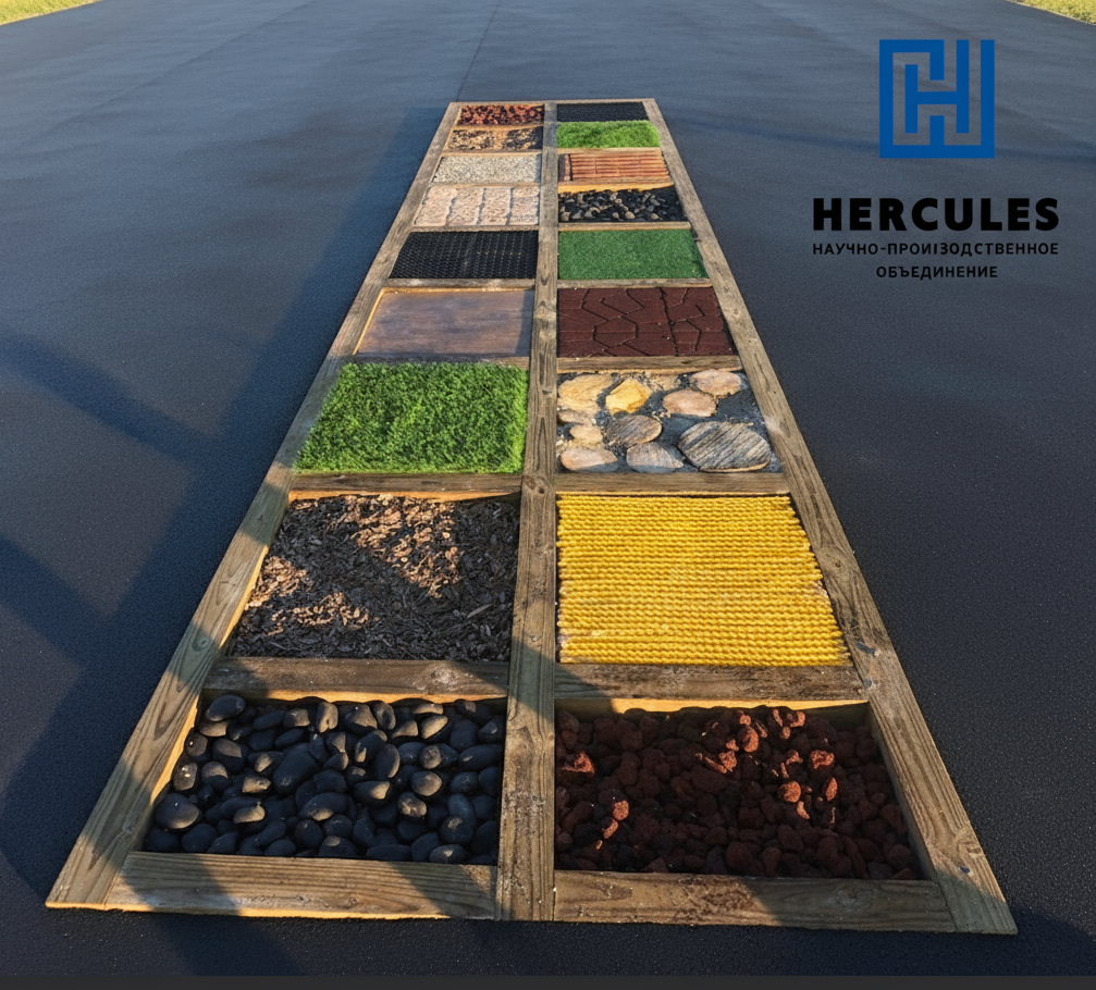 картинка Дорожка для езды на кресле-коляске с гравием 3 x 1 м от производителя реабилитационного оборудования и ЛФК