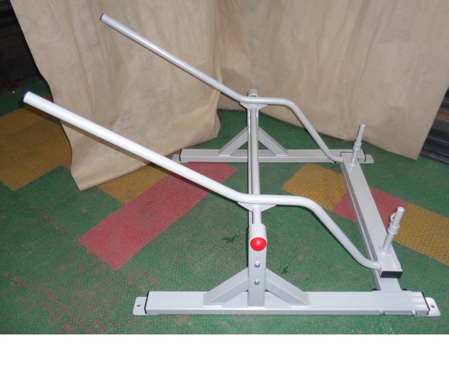 картинка А-150i Жим вниз для инвалидов-колясочников (свободный вес) от производителя реабилитационного оборудования и ЛФК