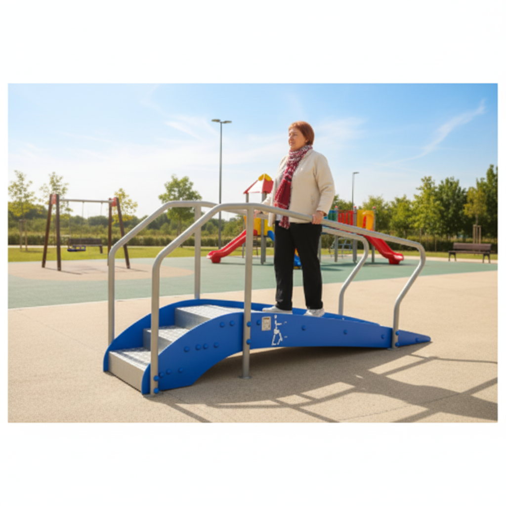 картинка УТИп-058 Тренажер для пожилых Горка с пандусом от производителя реабилитационного оборудования и ЛФК