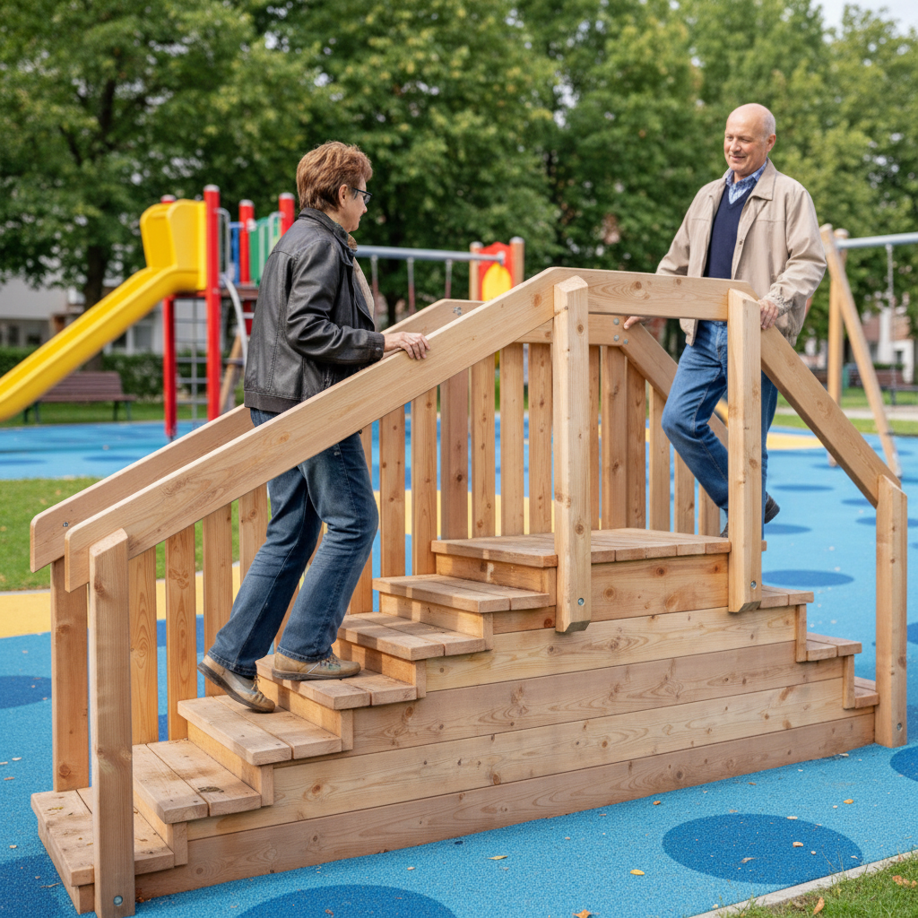 картинка Тренажер для пожилых Горка Эко от производителя реабилитационного оборудования и ЛФК