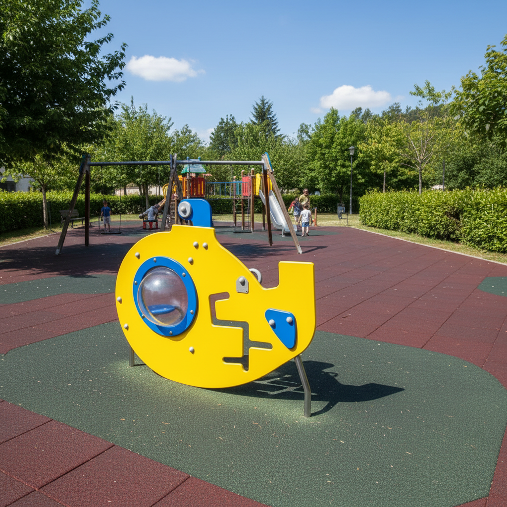 картинка Игровой элемент Желтая подлодка для развития тактильных навыков от производителя реабилитационного оборудования и ЛФК