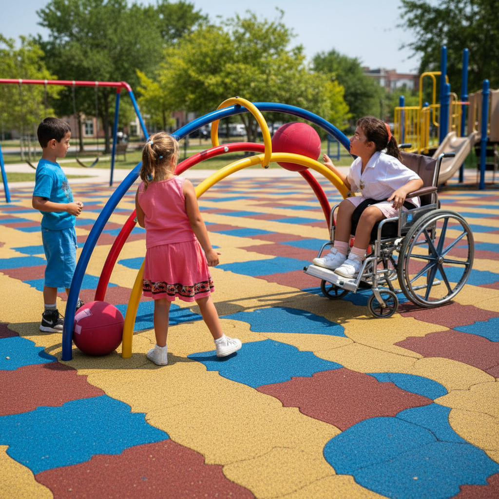 картинка Игровой комплекс "Мячи в радуге" от производителя реабилитационного оборудования и ЛФК