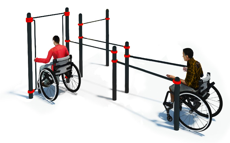 картинка W-7.06 Комплекс для инвалидов-колясочников START от производителя реабилитационного оборудования и ЛФК