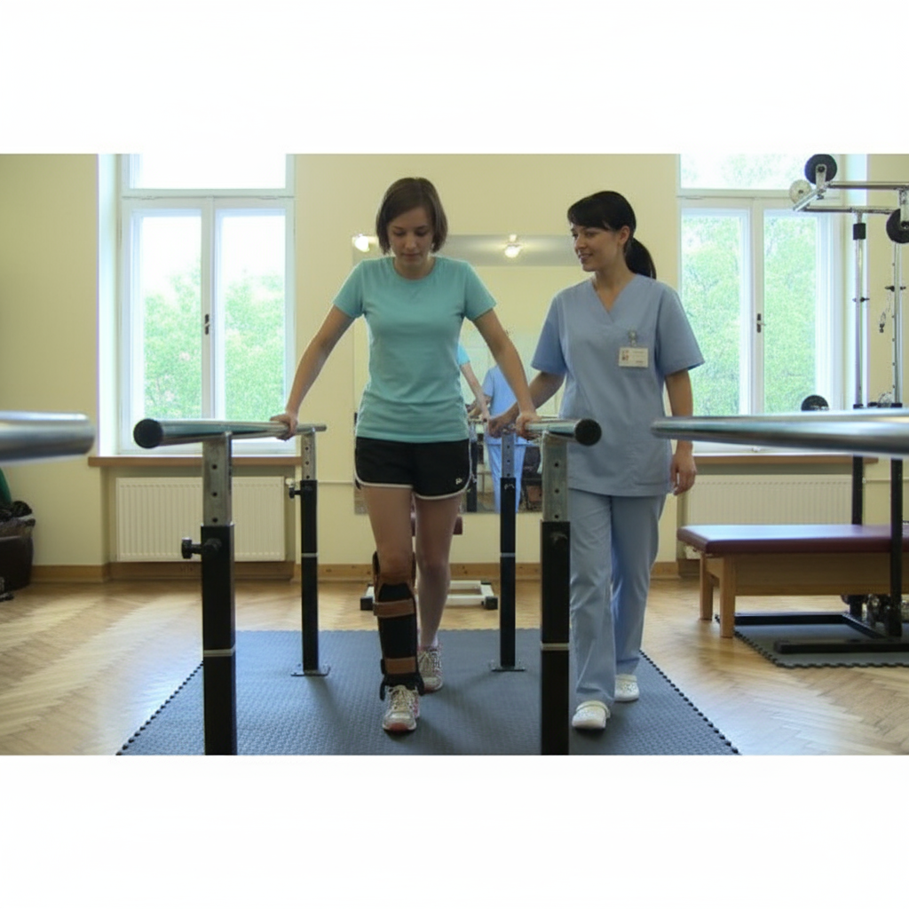 картинка Брусья реабилитационные длинные от производителя реабилитационного оборудования и ЛФК