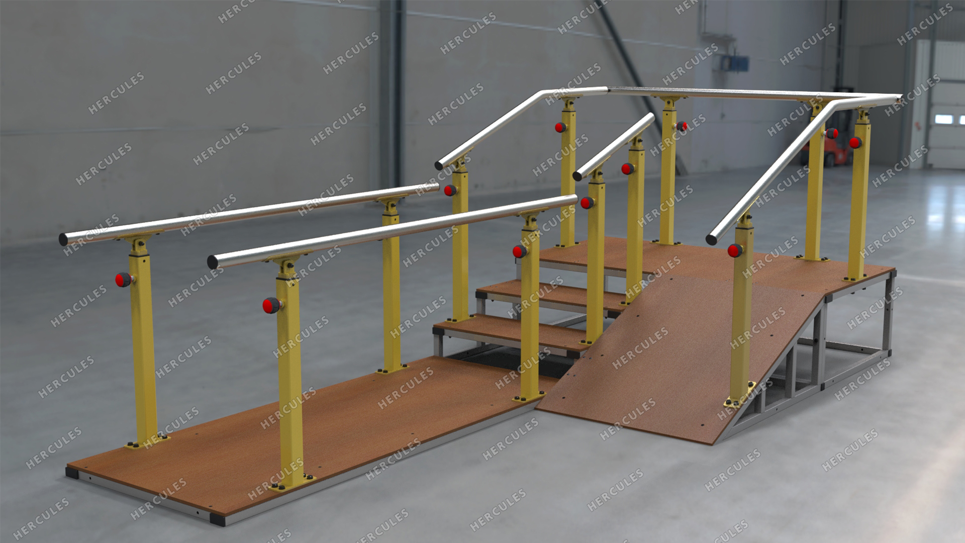 картинка Горка реабилитационная с брусьями от производителя реабилитационного оборудования и ЛФК