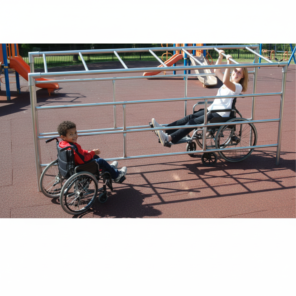 картинка Рукоход для занятий в инвалидном кресле от производителя реабилитационного оборудования и ЛФК