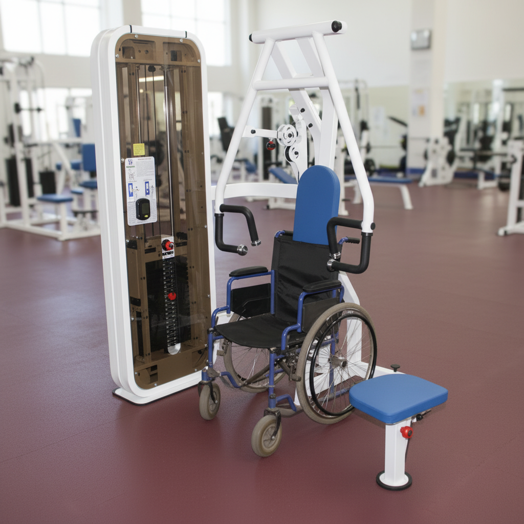 картинка Жим от груди для инвалидов от производителя реабилитационного оборудования и ЛФК