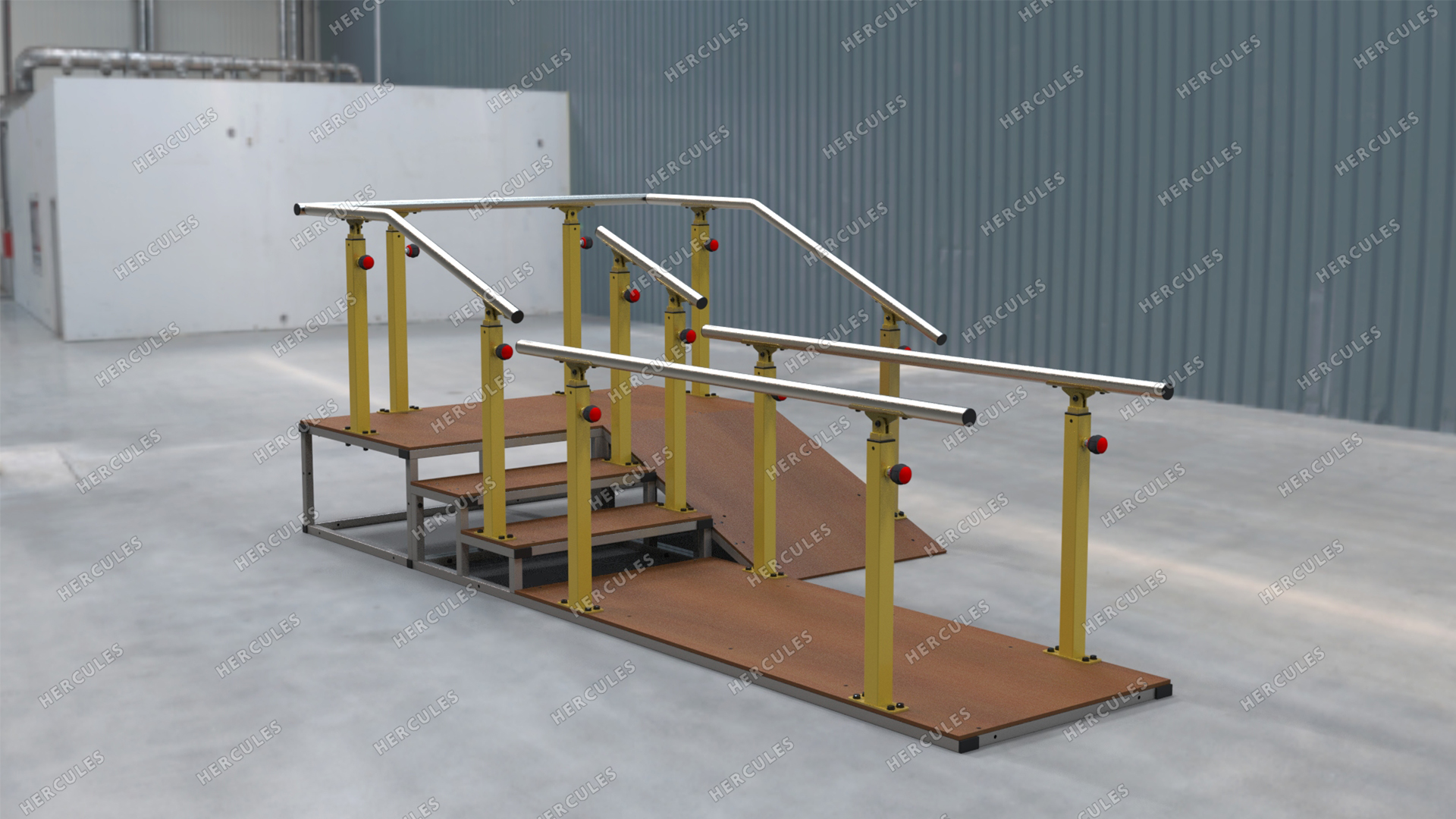 картинка Горка реабилитационная с брусьями от производителя реабилитационного оборудования и ЛФК