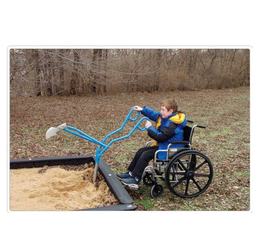картинка Экскаватор песочный специальный для детей кресло-колясках от производителя реабилитационного оборудования и ЛФК