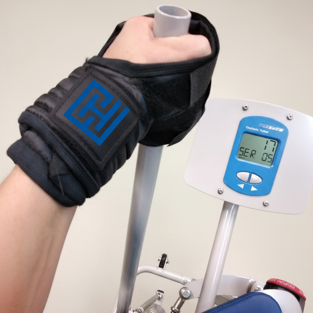 картинка Перчатки для фиксации кисти на рукояти тренажеров от производителя реабилитационного оборудования и ЛФК